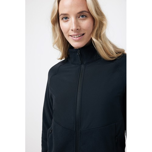 black IQONIQ Talung Chaqueta Cremallera/Paneles Microfibra Poliést