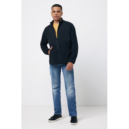 black IQONIQ Talung Chaqueta Cremallera/Paneles Microfibra Poliést