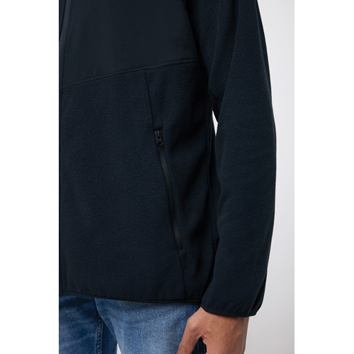 black IQONIQ Talung Chaqueta Cremallera/Paneles Microfibra Poliést