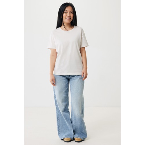 marfil IQONIQ Yala Camiseta Mujer Light Weight Algodón Reciclado
