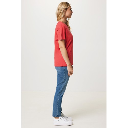 rojo claro IQONIQ Yala Camiseta Mujer Light Weight Algodón Reciclado