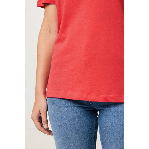rojo claro IQONIQ Yala Camiseta Mujer Light Weight Algodón Reciclado