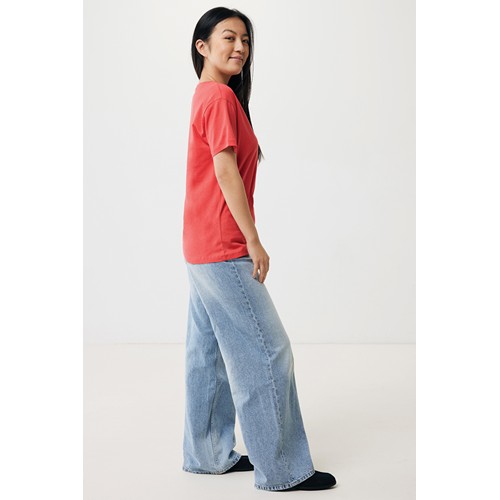 rojo claro IQONIQ Yala Camiseta Mujer Light Weight Algodón Reciclado