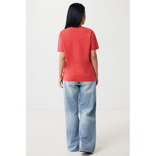 rojo claro IQONIQ Yala Camiseta Mujer Light Weight Algodón Reciclado