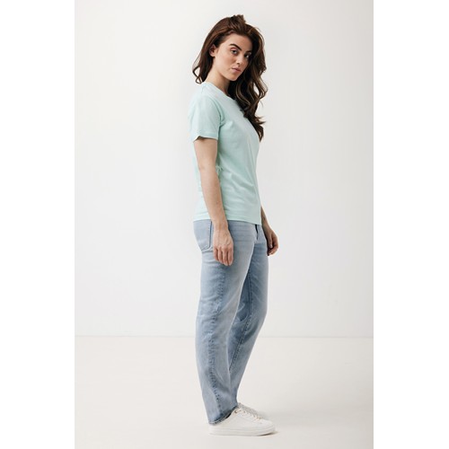 verde menta IQONIQ Yala Camiseta Mujer Light Weight Algodón Reciclado