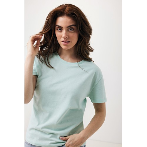 verde menta IQONIQ Yala Camiseta Mujer Light Weight Algodón Reciclado