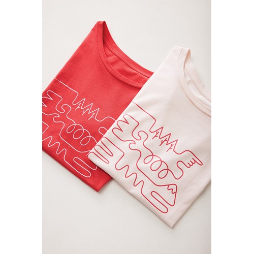 pink IQONIQ Yala Camiseta Mujer Light Weight Algodón Reciclado