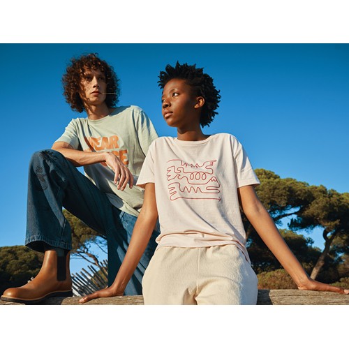 pink IQONIQ Yala Camiseta Mujer Light Weight Algodón Reciclado