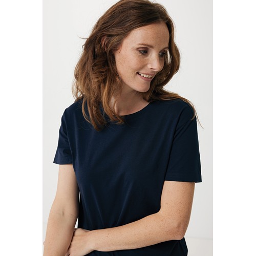 azul marino IQONIQ Yala Camiseta Mujer Light Weight Algodón Reciclado