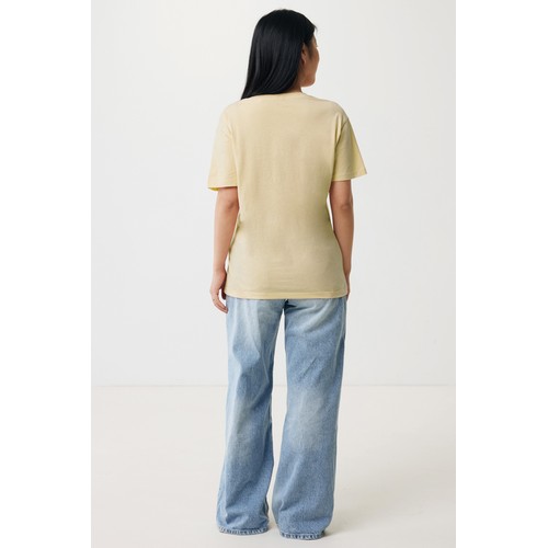 crema Camiseta mujer IQONIQ Yala algodón reciclado
