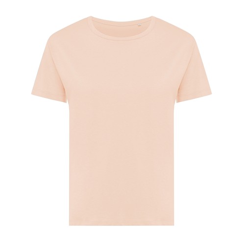 melocotón IQONIQ Yala Camiseta Mujer Light Weight Algodón Reciclado