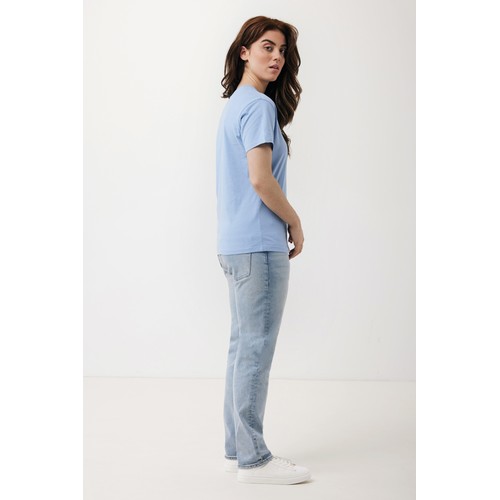 azul celeste Camiseta mujer IQONIQ Yala algodón reciclado