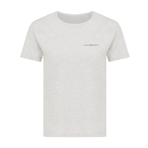 moteado gris claro IQONIQ Yala Camiseta Mujer Light Weight Algodón Reciclado