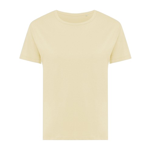 crema IQONIQ Yala Camiseta Mujer Light Weight Algodón Reciclado
