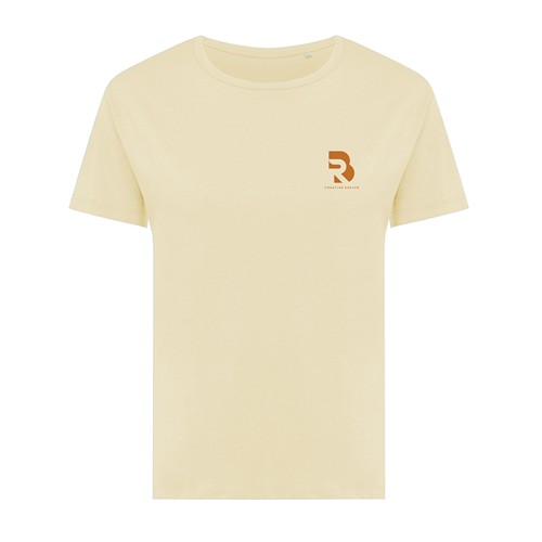 crema IQONIQ Yala Camiseta Mujer Light Weight Algodón Reciclado