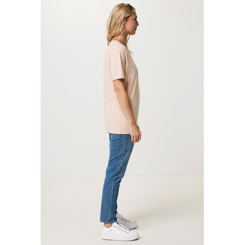 melocotón Camiseta mujer IQONIQ Yala algodón reciclado