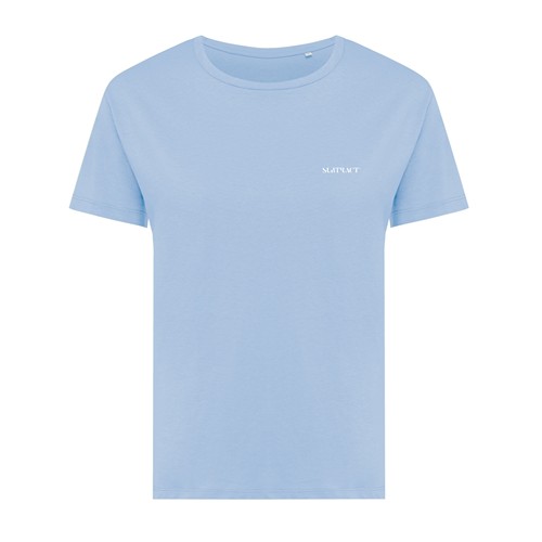 azul celeste IQONIQ Yala Camiseta Mujer Light Weight Algodón Reciclado