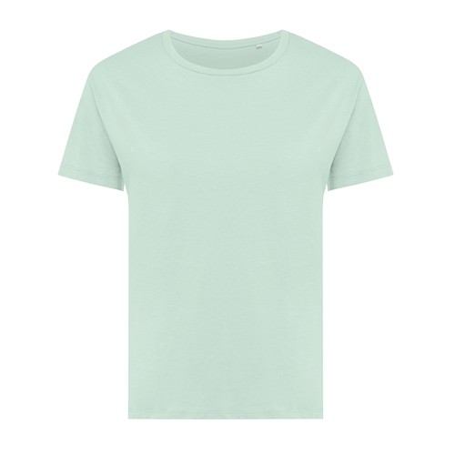verde menta IQONIQ Yala Camiseta Mujer Light Weight Algodón Reciclado