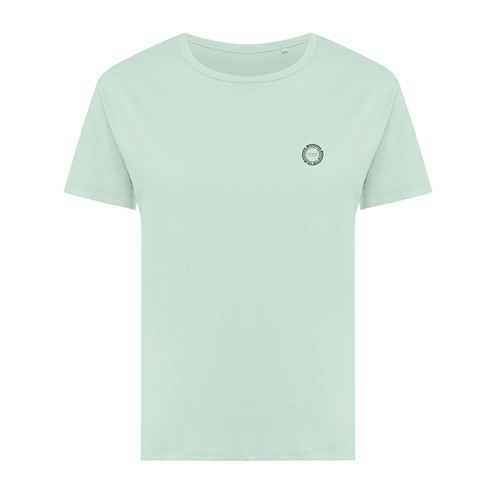verde menta IQONIQ Yala Camiseta Mujer Light Weight Algodón Reciclado