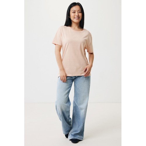 melocotón Camiseta mujer IQONIQ Yala algodón reciclado