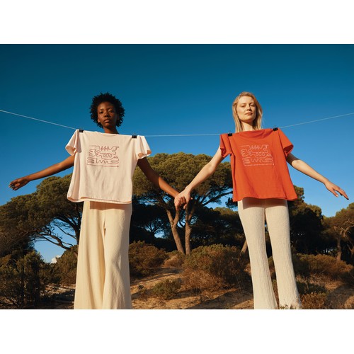 pink Camiseta mujer IQONIQ Yala algodón reciclado