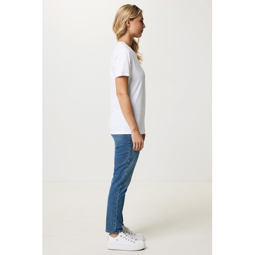 white Camiseta mujer IQONIQ Yala algodón reciclado