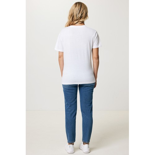 white Camiseta mujer IQONIQ Yala algodón reciclado