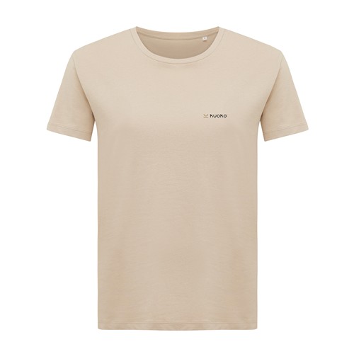 arena IQONIQ Yala Camiseta Mujer Light Weight Algodón Reciclado