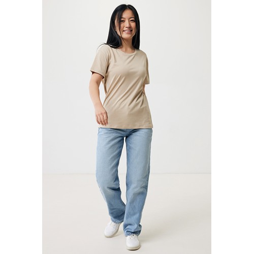 arena IQONIQ Yala Camiseta Mujer Light Weight Algodón Reciclado
