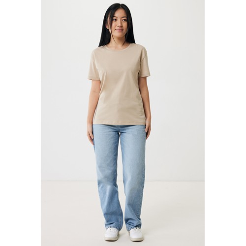 arena IQONIQ Yala Camiseta Mujer Light Weight Algodón Reciclado