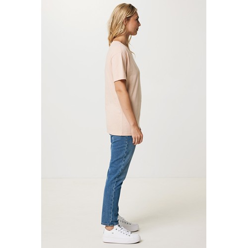melocotón IQONIQ Yala Camiseta Mujer Light Weight Algodón Reciclado