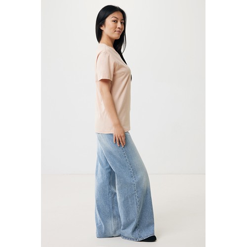 melocotón IQONIQ Yala Camiseta Mujer Light Weight Algodón Reciclado