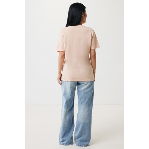 melocotón IQONIQ Yala Camiseta Mujer Light Weight Algodón Reciclado