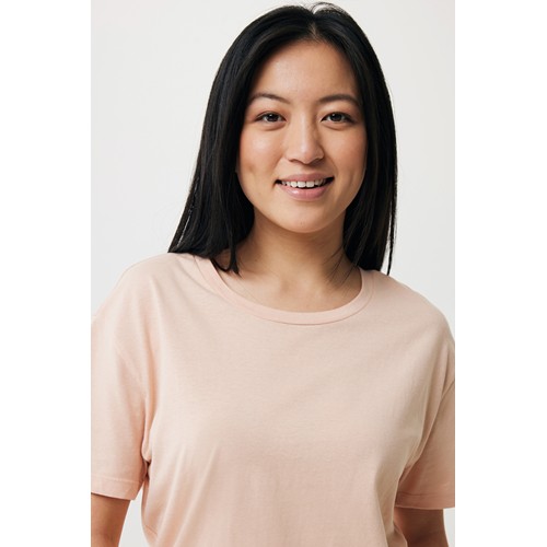 melocotón IQONIQ Yala Camiseta Mujer Light Weight Algodón Reciclado