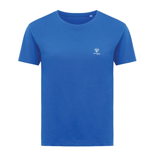 azulón IQONIQ Yala Camiseta Mujer Light Weight Algodón Reciclado