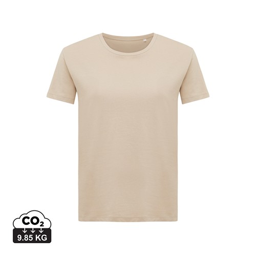 arena IQONIQ Yala Camiseta Mujer Light Weight Algodón Reciclado