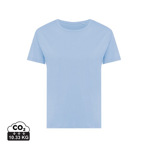 azul celeste IQONIQ Yala Camiseta Mujer Light Weight Algodón Reciclado