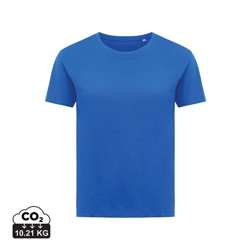 azulón IQONIQ Yala Camiseta Mujer Light Weight Algodón Reciclado