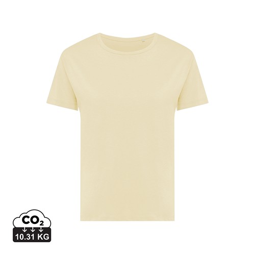 crema IQONIQ Yala Camiseta Mujer Light Weight Algodón Reciclado