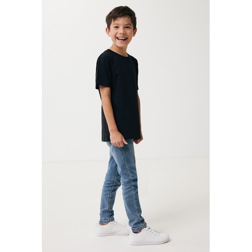 black Camiseta infantil IQONIQ Koli de algodón reciclado