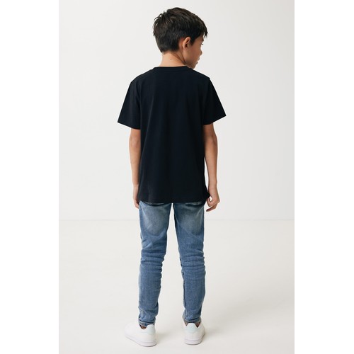 black Camiseta infantil IQONIQ Koli de algodón reciclado