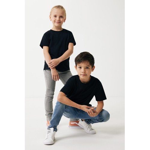 black Camiseta infantil IQONIQ Koli de algodón reciclado