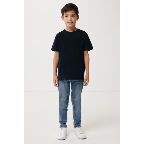 black Camiseta infantil IQONIQ Koli de algodón reciclado