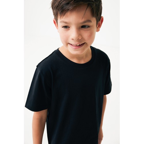 black Camiseta infantil IQONIQ Koli de algodón reciclado