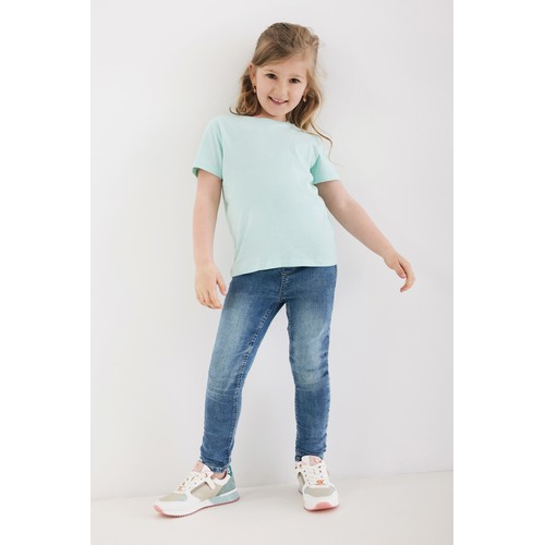 verde menta Camiseta infantil IQONIQ Koli de algodón reciclado