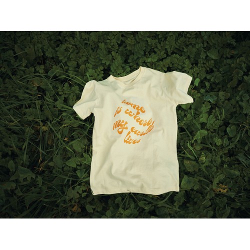 crema Camiseta infantil IQONIQ Koli de algodón reciclado