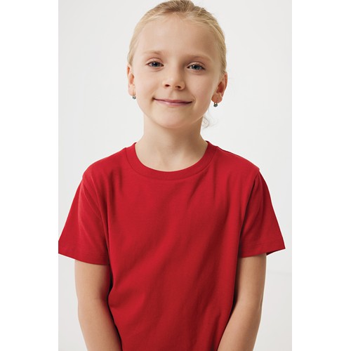 red IQONIQ Koli Camiseta Infantil Light Weight Algodón Reciclado