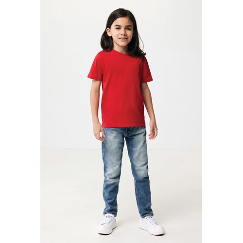 red IQONIQ Koli Camiseta Infantil Light Weight Algodón Reciclado