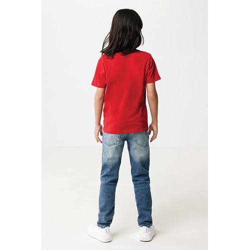 red IQONIQ Koli Camiseta Infantil Light Weight Algodón Reciclado