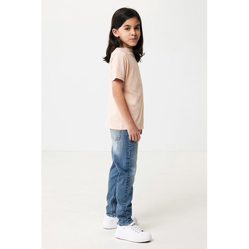 melocotón IQONIQ Koli Camiseta Infantil Light Weight Algodón Reciclado